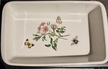 Set: vintage ovenschaal + decoratief bord beschikbaar voor biedingen
