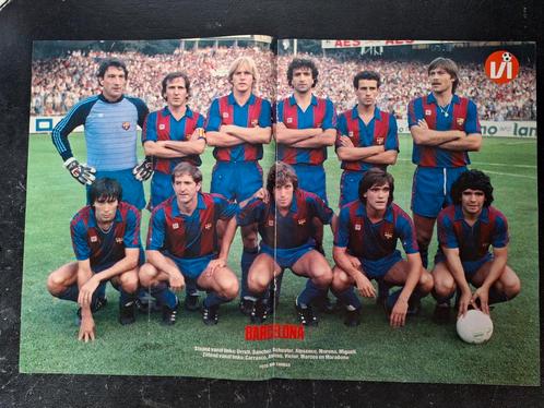 Poster Diego Maradona - FC Barcelona, Verzamelen, Sportartikelen en Voetbal, Zo goed als nieuw, Poster, Plaatje of Sticker, Buitenlandse clubs