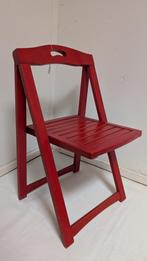 vintage houten klapstoeltje, retro inklapbare stoel, Ophalen, Gebruikt, Latten inklapstoel, Nvt