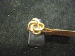 14 krt. 585 gouden 2e hands dames ring met gevlochten maat, Sieraden, Tassen en Uiterlijk, Ringen, Gebruikt, Ophalen of Verzenden