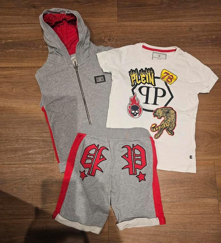 Philipp Plein Set 128/134 (8-9 jaar), Kinderen en Baby's, Kinderkleding | Maat 128, Zo goed als nieuw, Jongen, Ophalen of Verzenden