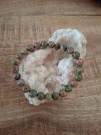 Natuurkralen armband met Unakiet, Overige materialen, Met edelsteen, Nieuw, Ophalen of Verzenden