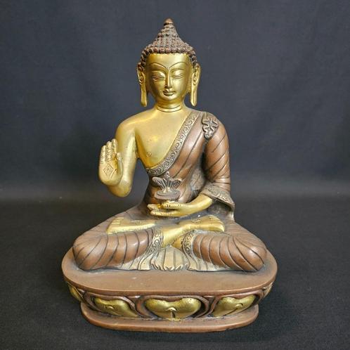 Medicijn boeddha beeld – brons – 25cm hoog – india, Huis en Inrichting, Woonaccessoires | Boeddhabeelden, Nieuw, Ophalen of Verzenden
