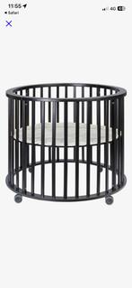 Kidsriver Circa Ronde Box - Zwart, Kinderen en Baby's, Boxen, Ophalen, Zo goed als nieuw, Rond, Boxkleed