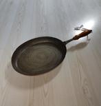 Stöckli Netstal Zwitserse gehamerde ovale koperen koekenpan, Antiek en Kunst, Antiek | Koper en Brons, Ophalen of Verzenden, Koper