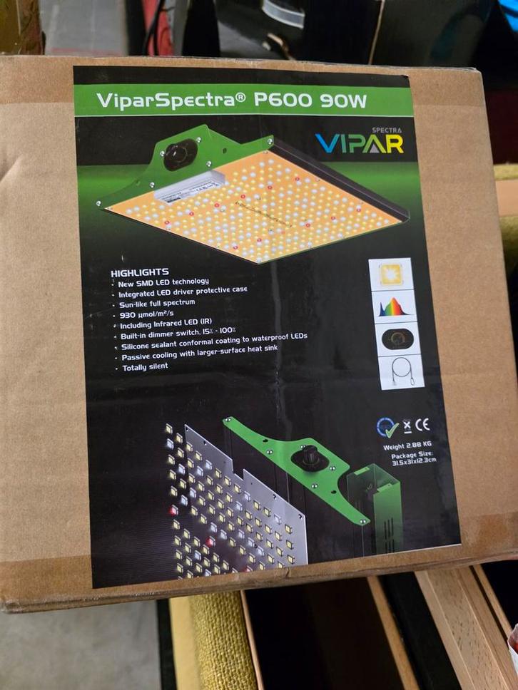 Viparspectra P600 LED Kweeklamp - Nieuw in doos, Tuin en Terras, Kweekspullen, Nieuw, Kweeklamp, Ophalen