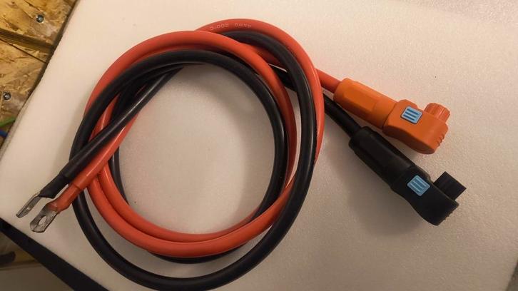 Accu Kabel 25mm2 Aansluitkabel  met  connectoren 4AWG koper, Auto-onderdelen, Accu's en Toebehoren, Ophalen of Verzenden