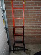 Ladder staal 40,- uitschuifbaar en uitklapbaar, Doe-het-zelf en Verbouw, Ladders en Trappen, Ophalen, Zo goed als nieuw, 4 meter of meer