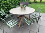 6 Tuinstoelen, Ophalen, Gebruikt, Metaal, Stapelbaar