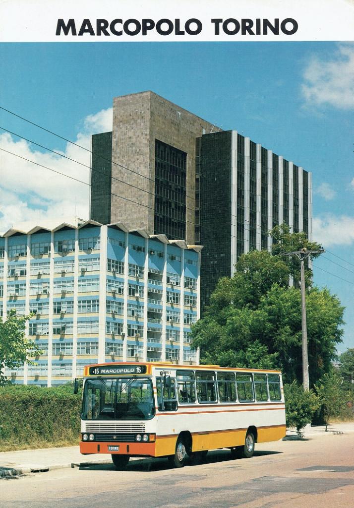 Folder Marcopolo Torino (bus uit Brazilië - 1987), Verzenden, Gelezen, Overige merken