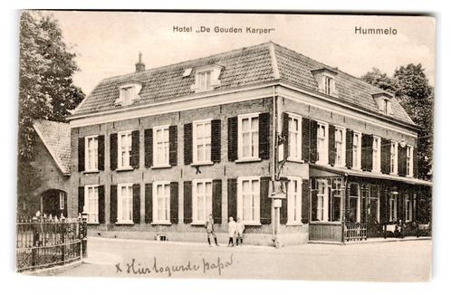 Hummelo, Hotel "De Gouden Karper", Verzamelen, Ansichtkaarten | Nederland, Ongelopen, Gelderland, 1940 tot 1960, Verzenden