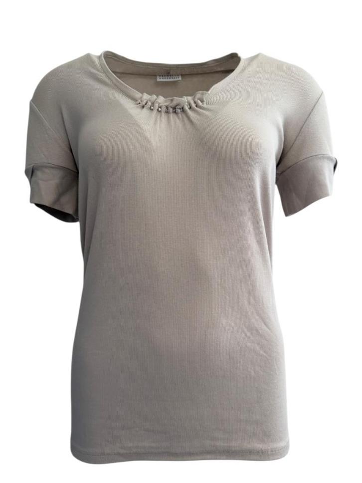 Brunello Cucinelli shirt M, Kleding | Dames, Jurken, Zo goed als nieuw, Maat 38/40 (M), Beige, Boven de knie, Ophalen of Verzenden