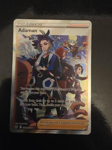 Adamant Trainer Full Art -  crown zenith beschikbaar voor biedingen