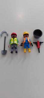 Playmobil Bouwvakkers Set - 2 Figuren + Accessoires, Ophalen of Verzenden, Gebruikt, Los playmobil
