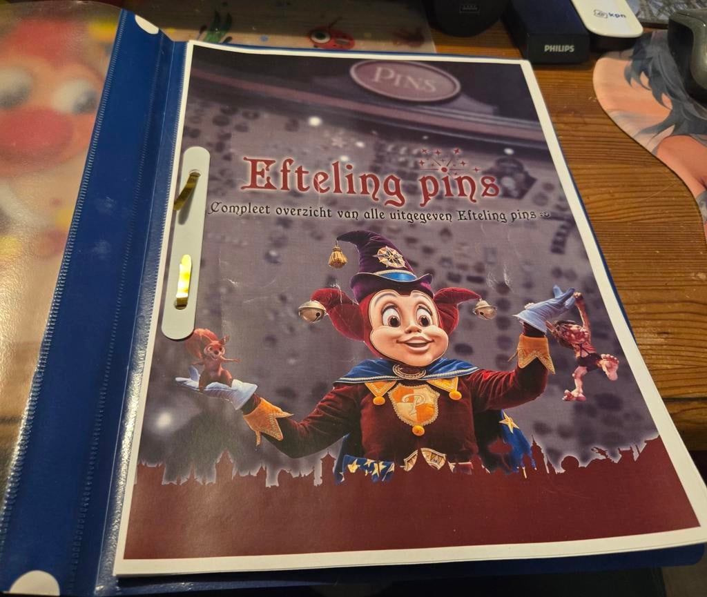 Efteling Pin Overzicht Mapje T/m Januari 2021, Verzamelen, Efteling, Zo goed als nieuw, Button of Speldje, Ophalen of Verzenden