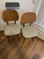 Retro stoelen, Gebruikt, Twee, Bruin, Ophalen of Verzenden