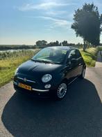 FIAT 500 1.4 16V - 101 PK - 2009, Auto's, Stof, Zwart, Handgeschakeld, Grijs