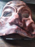 Oude lederen Commedia dell’arte theater masker Italy, Verzenden