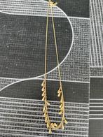 Vergulde goldplated comtessa ketting 42cm antiek vintage, Ophalen of Verzenden, Goud, Ketting, Verguld