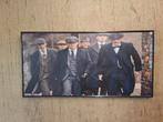 Peaky Blinders canvasdoek ingelijst nieuw! 40 bij 80 cm, Rechthoekig Liggend, Nieuw, Ophalen of Verzenden, A1 t/m A3
