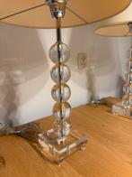 Twee mooie kristallen tafellampen, Ophalen, Zo goed als nieuw, Glas, Minder dan 100 cm
