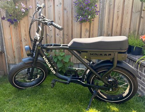 Fatbike Knaap AMS X zwart + vouwslot, Fietsen en Brommers, Elektrische fietsen, Zo goed als nieuw, Overige merken, 50 km per accu of meer