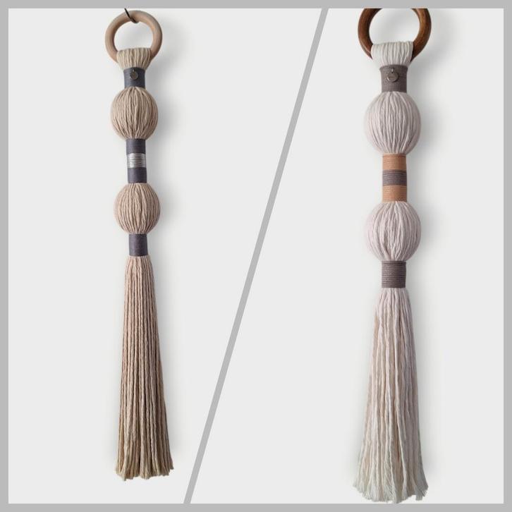 Macramé fiberart wanddecoratie, nieuw, Huis en Inrichting, Woonaccessoires | Wanddecoraties, Nieuw, Ophalen of Verzenden
