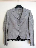 Jas Maat 36 Merk Rosner Wit met grijs., Kleding | Dames, Wit, Ophalen of Verzenden, Zo goed als nieuw, Maat 36 (S)
