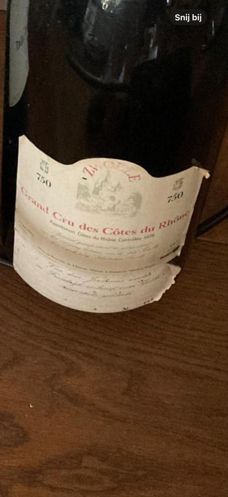 Grand Cru Côtes du Rhône 1978 Jeroboam, Verzamelen, Wijnen, Gebruikt, Rode wijn, Frankrijk, Vol, Ophalen