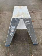 Solide Aluminium Werkplatform / Opstap - Inklapbaar, Doe-het-zelf en Verbouw, Ladders en Trappen, Ophalen, Gebruikt, Trap, Opvouwbaar of Inschuifbaar