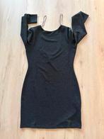H&M, zwart glitter jurkje, maat L, Kleding | Dames, Zwart, Maat 42/44 (L), Ophalen of Verzenden, Gedragen