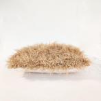 Fluffy beige kussen - Nieuw, Ophalen of Verzenden, Nieuw, Beige, Vierkant