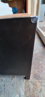 Stereomeubel staal/teak, Huis en Inrichting, Ophalen, Zo goed als nieuw