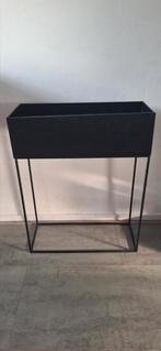 Industriële plantenbak zwart sober stoer 5x20x65, Overige materialen, Gebruikt, Minder dan 60 cm, Ophalen of Verzenden