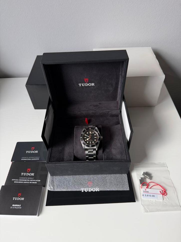 Tudor Black Bay 41 79230N, Sieraden, Tassen en Uiterlijk, Horloges | Heren, Zo goed als nieuw, Overige merken, Staal, Staal, Ophalen of Verzenden