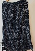 Nieuwe zwarte met witte stippen viscose rok Yessica, Kleding | Dames, Rokken, Maat 38/40 (M), Nieuw, Ophalen of Verzenden, Onder de knie