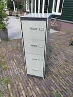 2 Gispen Holland Vintage Archiefkasten jaren 50 en jaren 70, Ophalen, Gebruikt, 100 tot 150 cm, Meerdere deuren