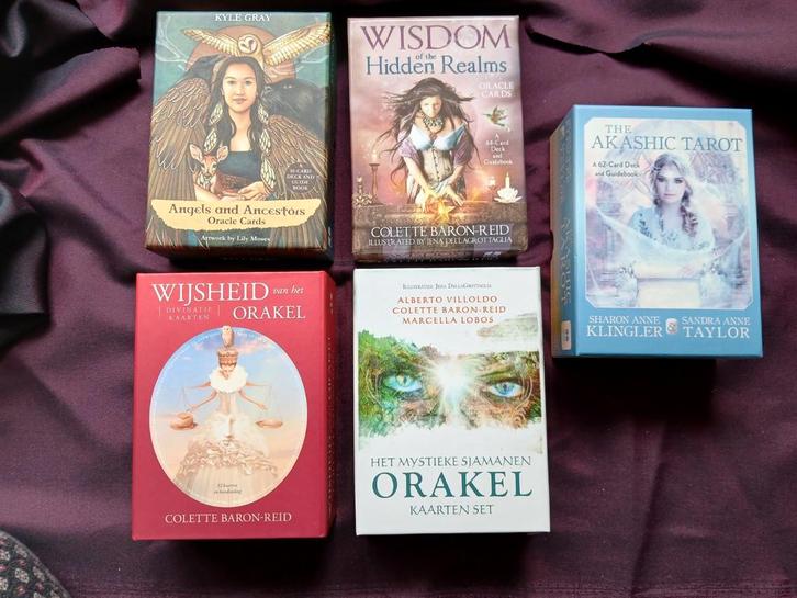 5 verschillende orakel kaartensets, Boeken, Esoterie en Spiritualiteit, Gelezen, Overige typen, Tarot of Kaarten leggen, Ophalen of Verzenden