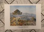 offset Claude Monet (Antibes seen from plateau Notredame), Deurposter of groter, Rechthoekig Liggend, Ophalen of Verzenden, Zo goed als nieuw