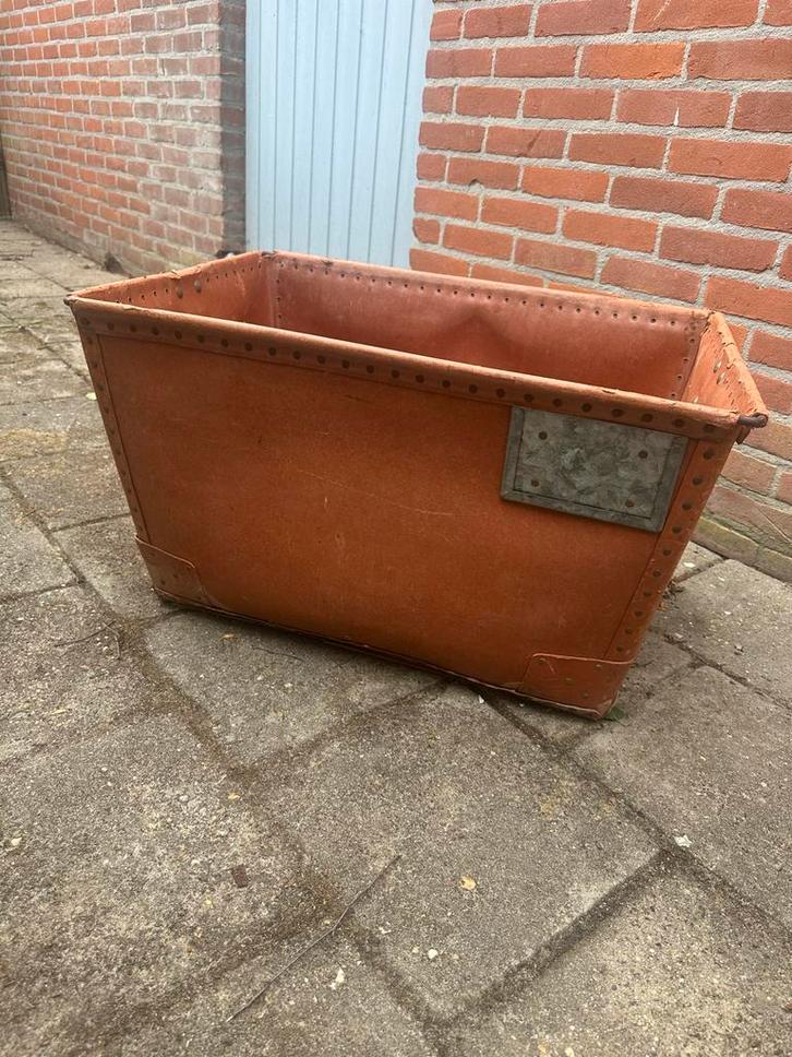 Vintage Industriële Mand XXL, Huis en Inrichting, Woonaccessoires | Schalen en Manden, Gebruikt, Mand, Rechthoekig, Overige materialen