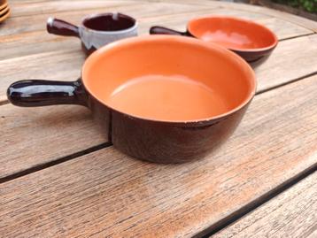 3 vintage oven-/fondueschaaltjes – Italië beschikbaar voor biedingen