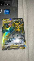 Pikachu en zekrom tag team gx pokemon kaart, Ophalen of Verzenden, Zo goed als nieuw