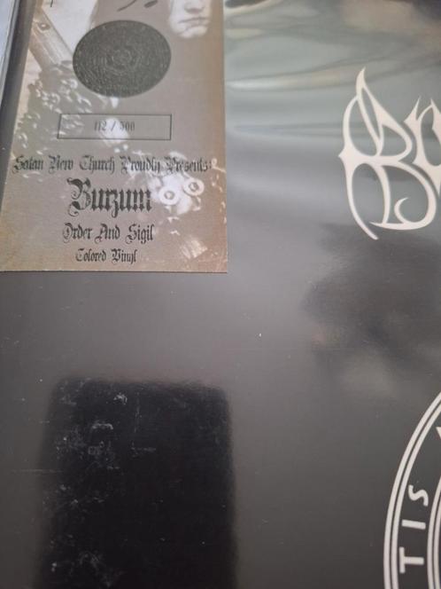 Burzum: Order and sigil 2 lp wit vinyl, Cd's en Dvd's, Vinyl | Hardrock en Metal, Gebruikt, Verzenden