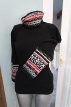 Marccain Sport trui en bolero zwart met rood wit, Maat 38/40 (M), Zwart, Ophalen of Verzenden, Zo goed als nieuw