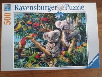 Prachtige Ravesburger Puzzel 500 Koala / Lorrie's beschikbaar voor biedingen