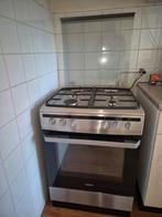 Vrijstaand inventum (RVS) gasfornuis met Oven, Witgoed en Apparatuur, Ovens, Ophalen of Verzenden, Gebruikt, Hete lucht, Minder dan 45 cm