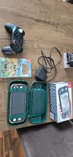 Nintendo switch Lite + Animal Crossing!, Spelcomputers en Games, Ophalen, Grijs, Zo goed als nieuw, Met beschermhoes of tas