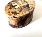 Natuurlijke Jaspis Choco (breccie) Edelsteen Sieradendoos, Verzenden, Zo goed als nieuw