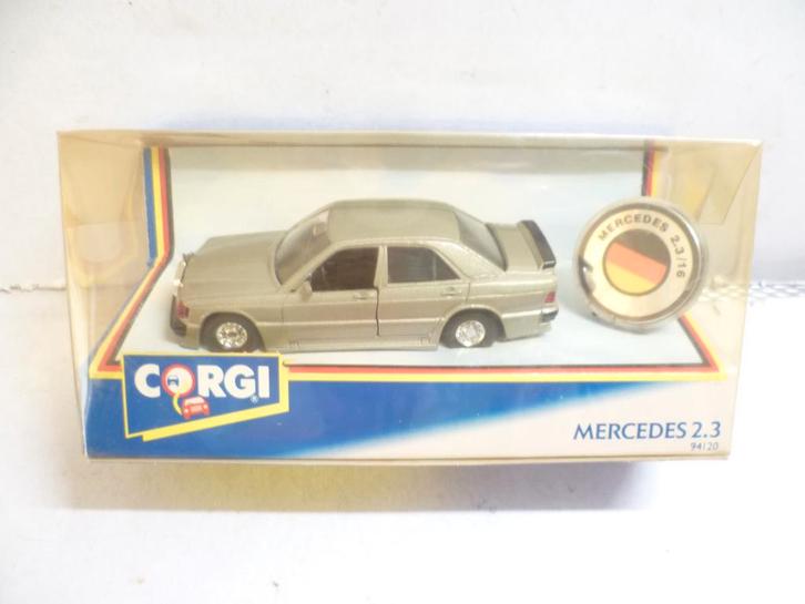 Corgi 1991 Mercedes 2.3 met spoiler in doos 1:36 modelauto., Hobby en Vrije tijd, Modelauto's | 1:43, Nieuw, Auto, Corgi, Ophalen of Verzenden