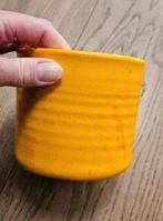 Bloempot vintage antiek Ravelli geel, Ophalen of Verzenden